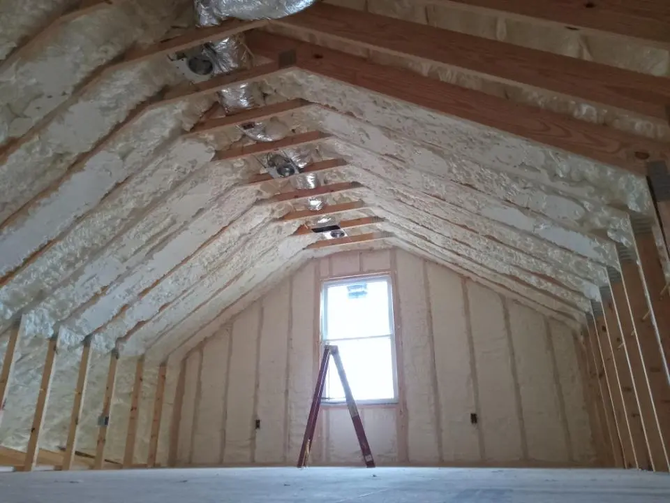 Spray foam roofing application for Crawl Space Insulation project in Flowood